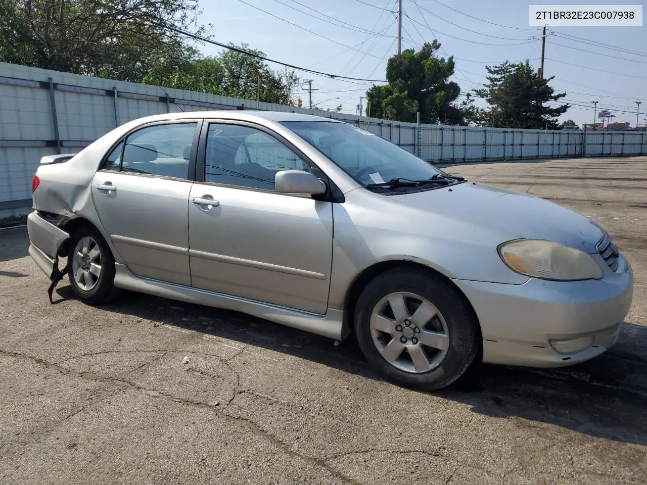 2003 Toyota Corolla Ce VIN: 2T1BR32E23C007938 Lot: 62001935