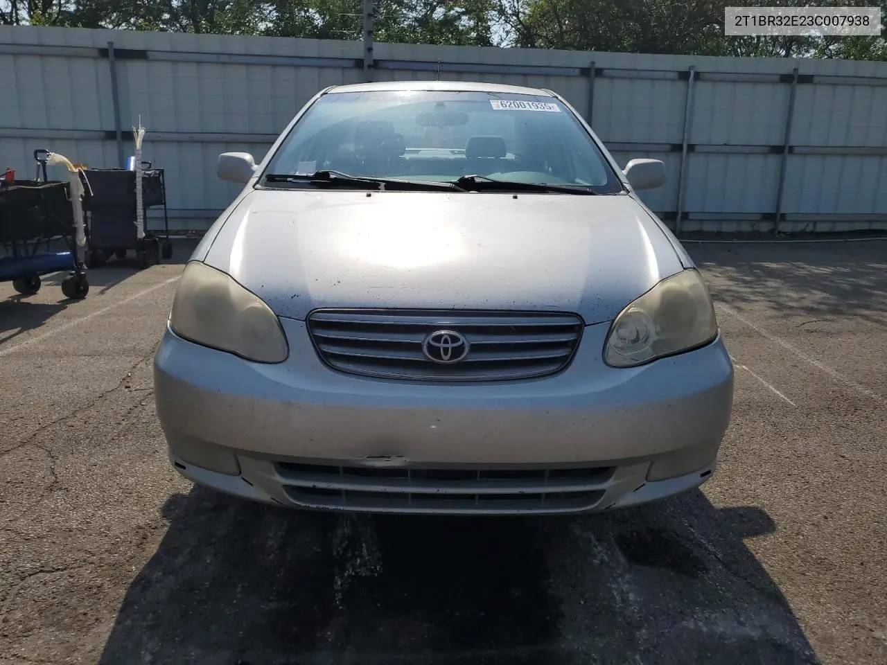 2003 Toyota Corolla Ce VIN: 2T1BR32E23C007938 Lot: 62001935