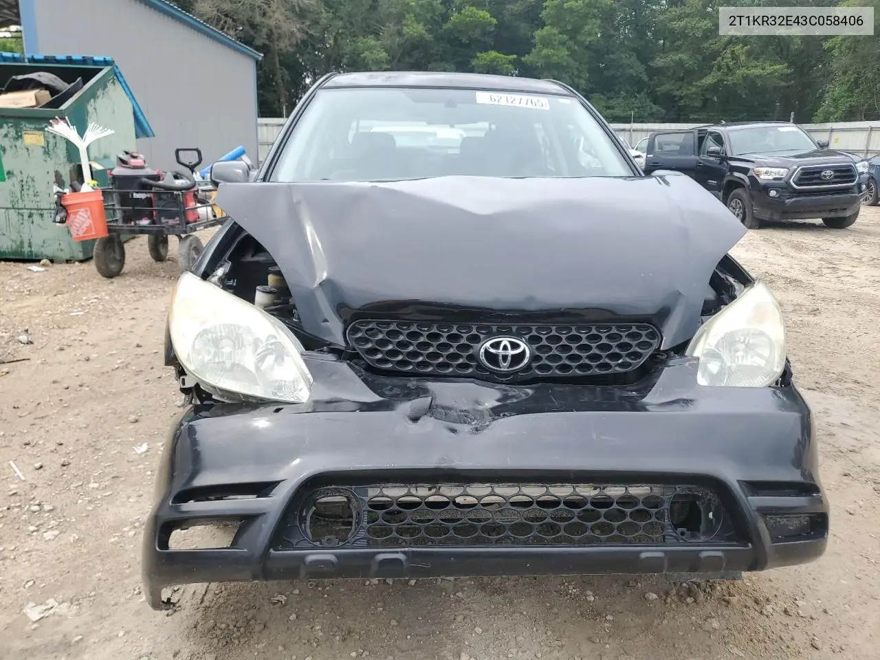 2003 Toyota Corolla Matrix Xr VIN: 2T1KR32E43C058406 Lot: 62127765