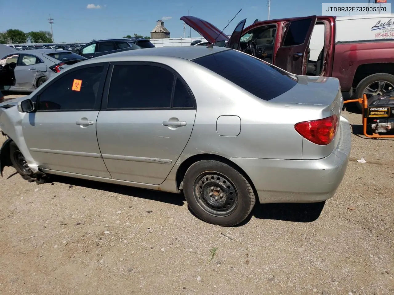 2003 Toyota Corolla Ce VIN: JTDBR32E732005570 Lot: 62566105