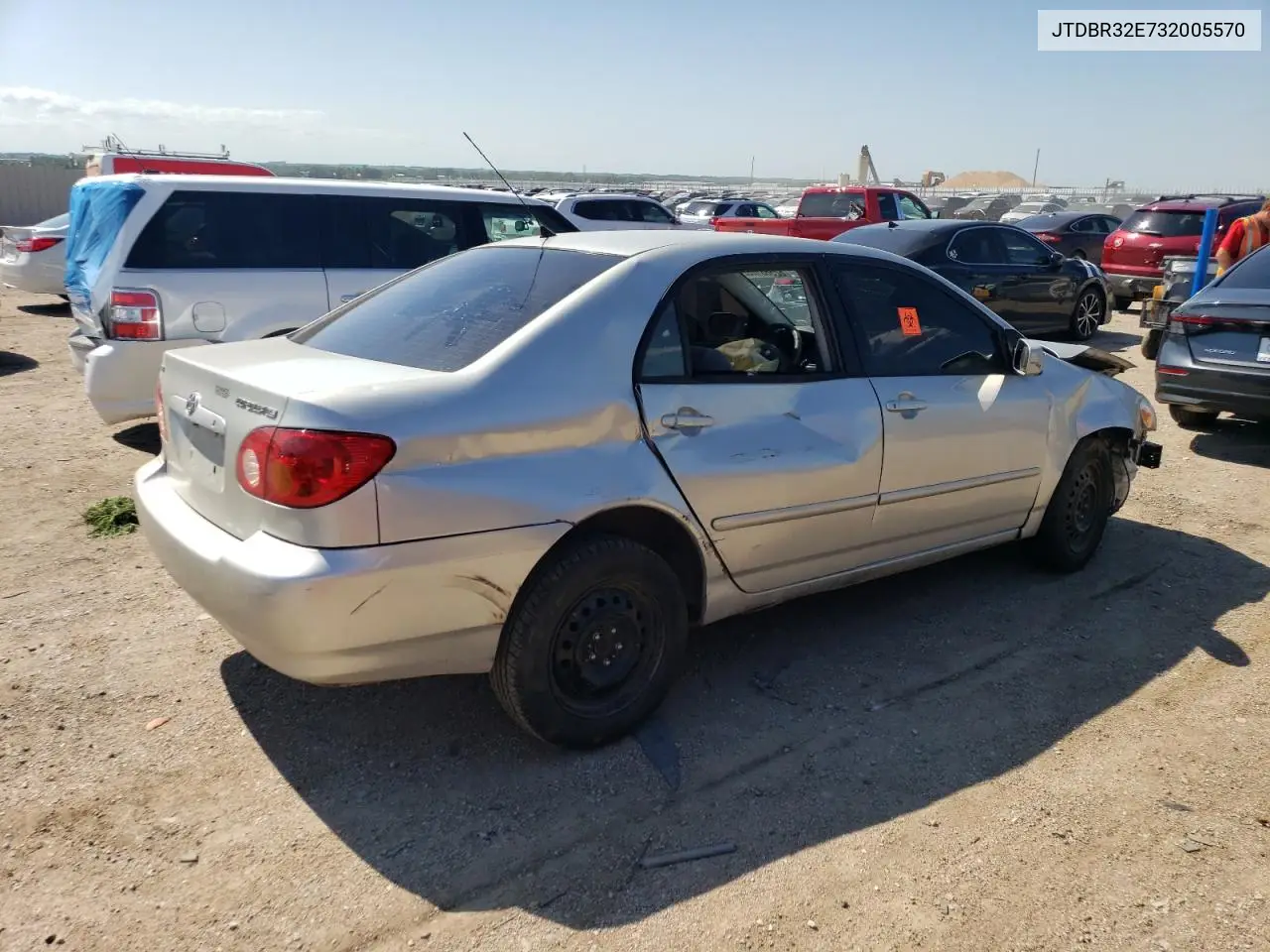 2003 Toyota Corolla Ce VIN: JTDBR32E732005570 Lot: 62566105