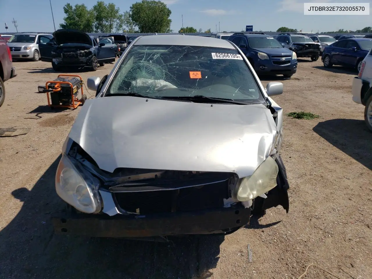 2003 Toyota Corolla Ce VIN: JTDBR32E732005570 Lot: 62566105