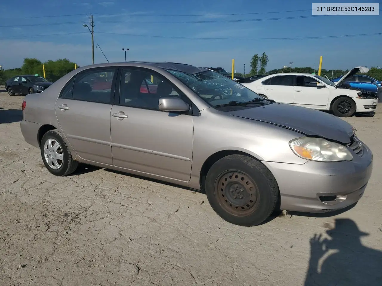 2003 Toyota Corolla Ce VIN: 2T1BR32E53C146283 Lot: 62733695