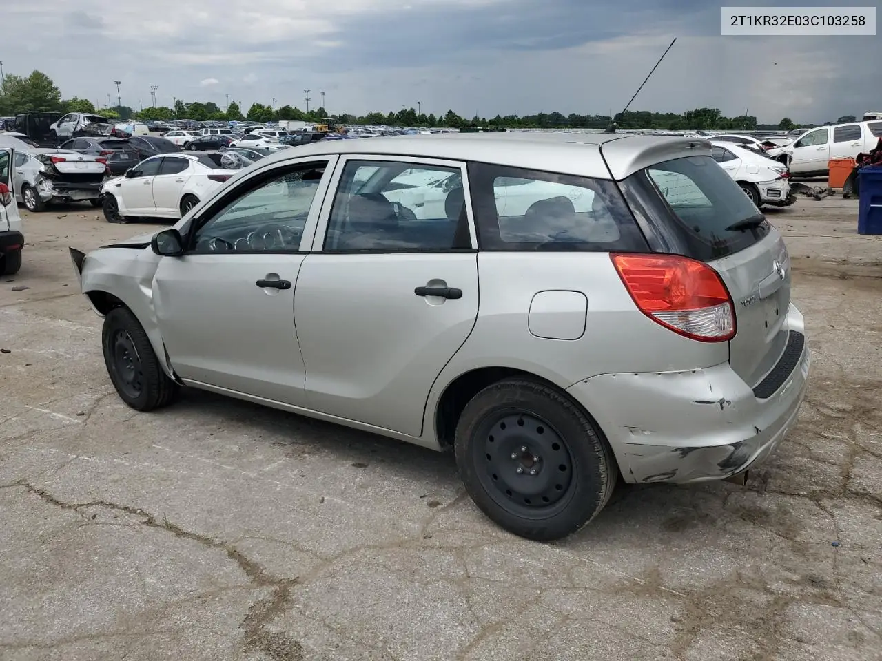 2003 Toyota Corolla Matrix Xr VIN: 2T1KR32E03C103258 Lot: 62735625