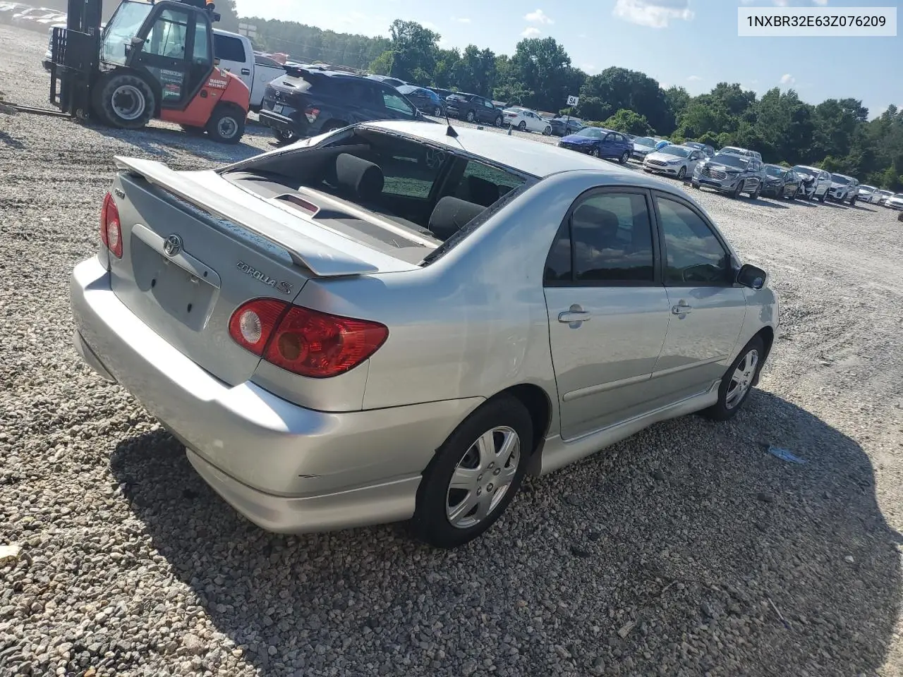 2003 Toyota Corolla Ce VIN: 1NXBR32E63Z076209 Lot: 62897125