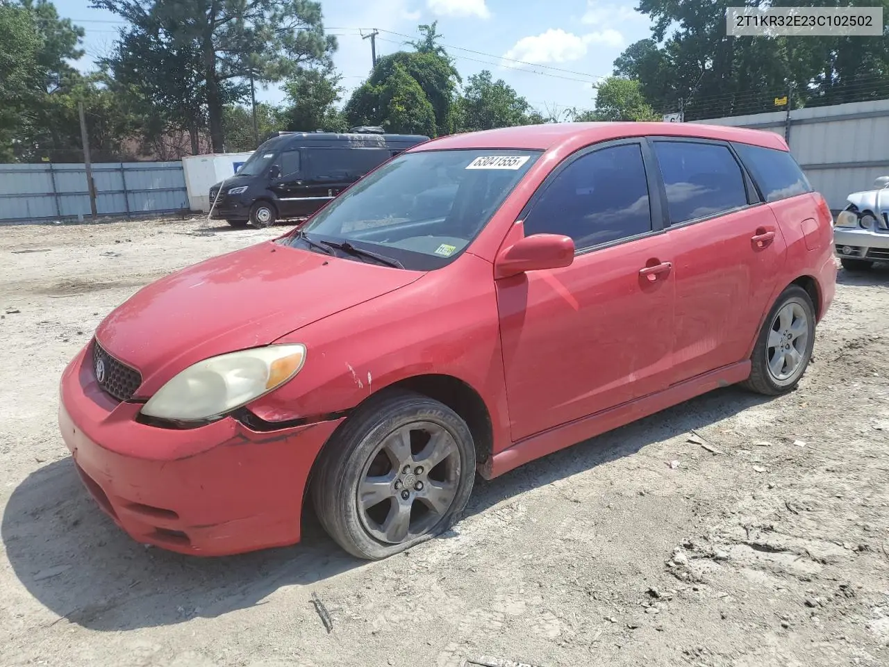 2003 Toyota Corolla Matrix Xr VIN: 2T1KR32E23C102502 Lot: 63041555