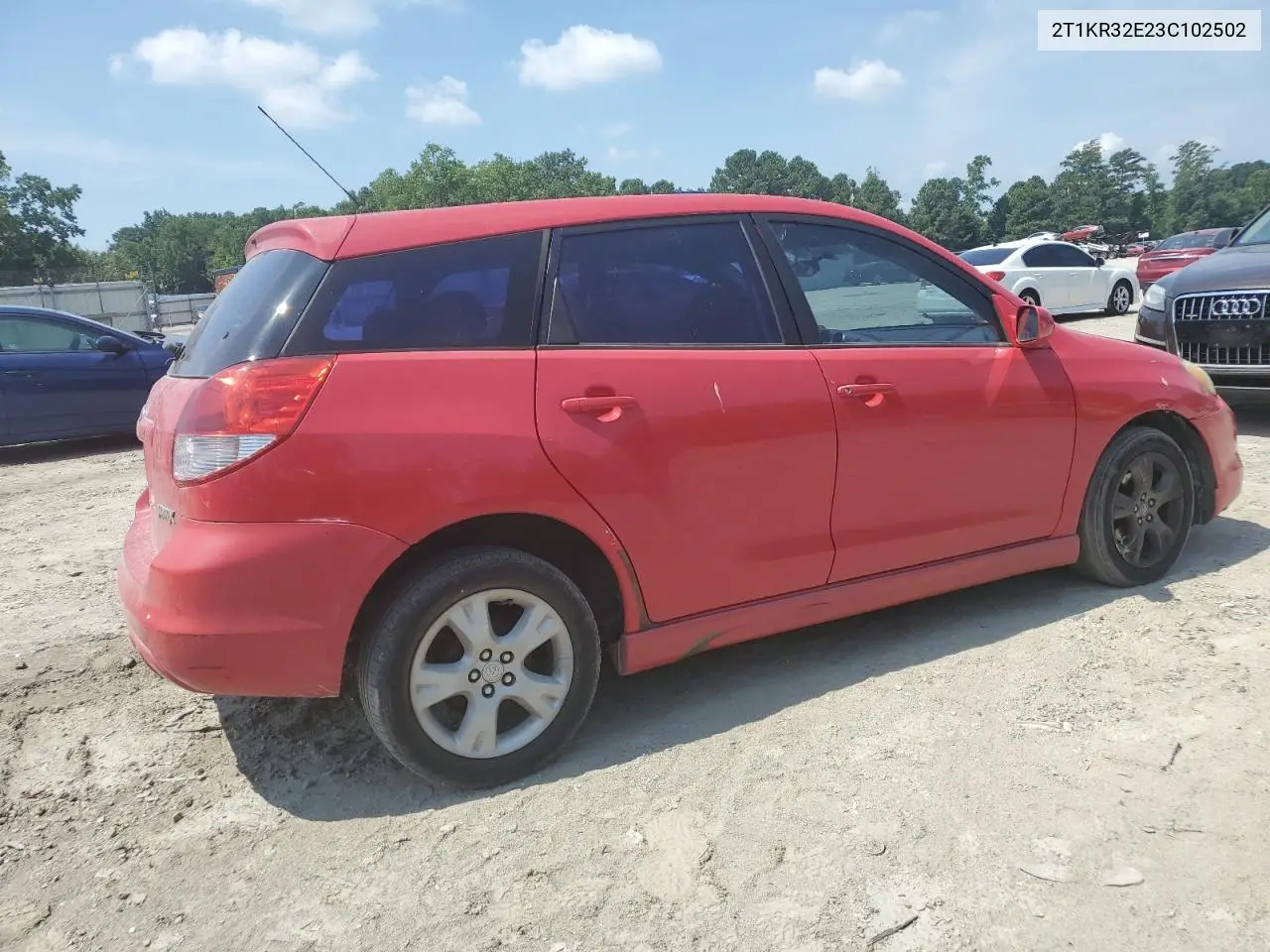 2003 Toyota Corolla Matrix Xr VIN: 2T1KR32E23C102502 Lot: 63041555