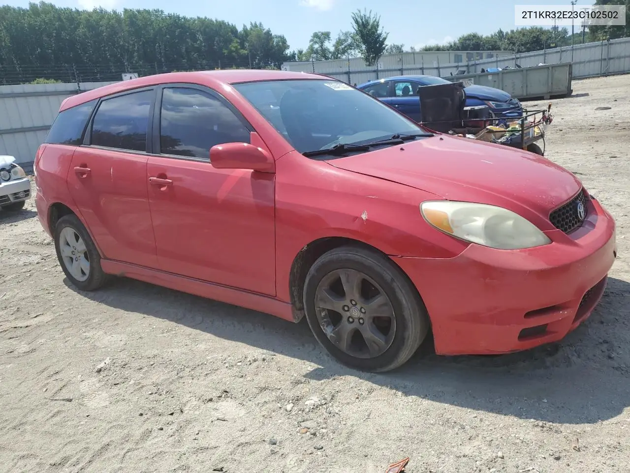 2003 Toyota Corolla Matrix Xr VIN: 2T1KR32E23C102502 Lot: 63041555