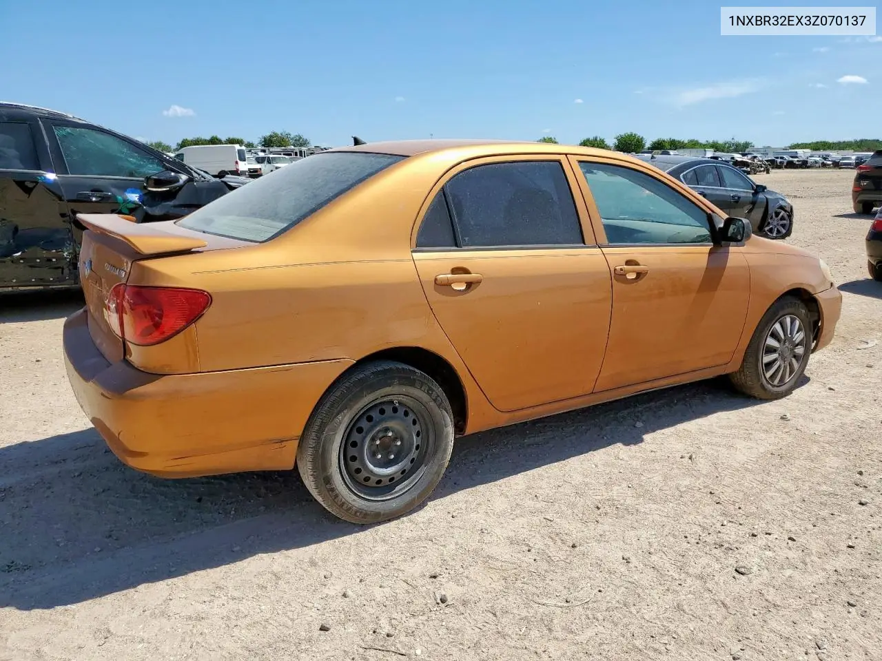 2003 Toyota Corolla Ce VIN: 1NXBR32EX3Z070137 Lot: 66046395