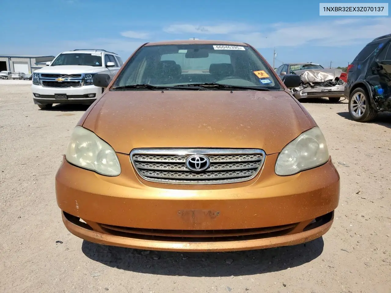 2003 Toyota Corolla Ce VIN: 1NXBR32EX3Z070137 Lot: 66046395