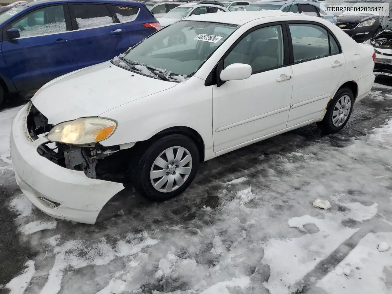 2004 Toyota Corolla Ce VIN: JTDBR38E042035471 Lot: 43572685