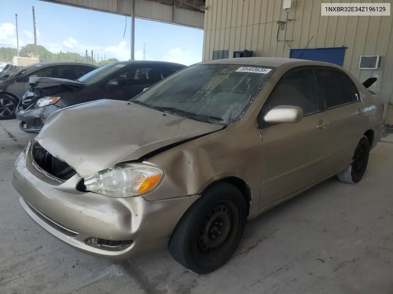 2004 Toyota Corolla Ce VIN: 1NXBR32E34Z196129 Lot: 55403635