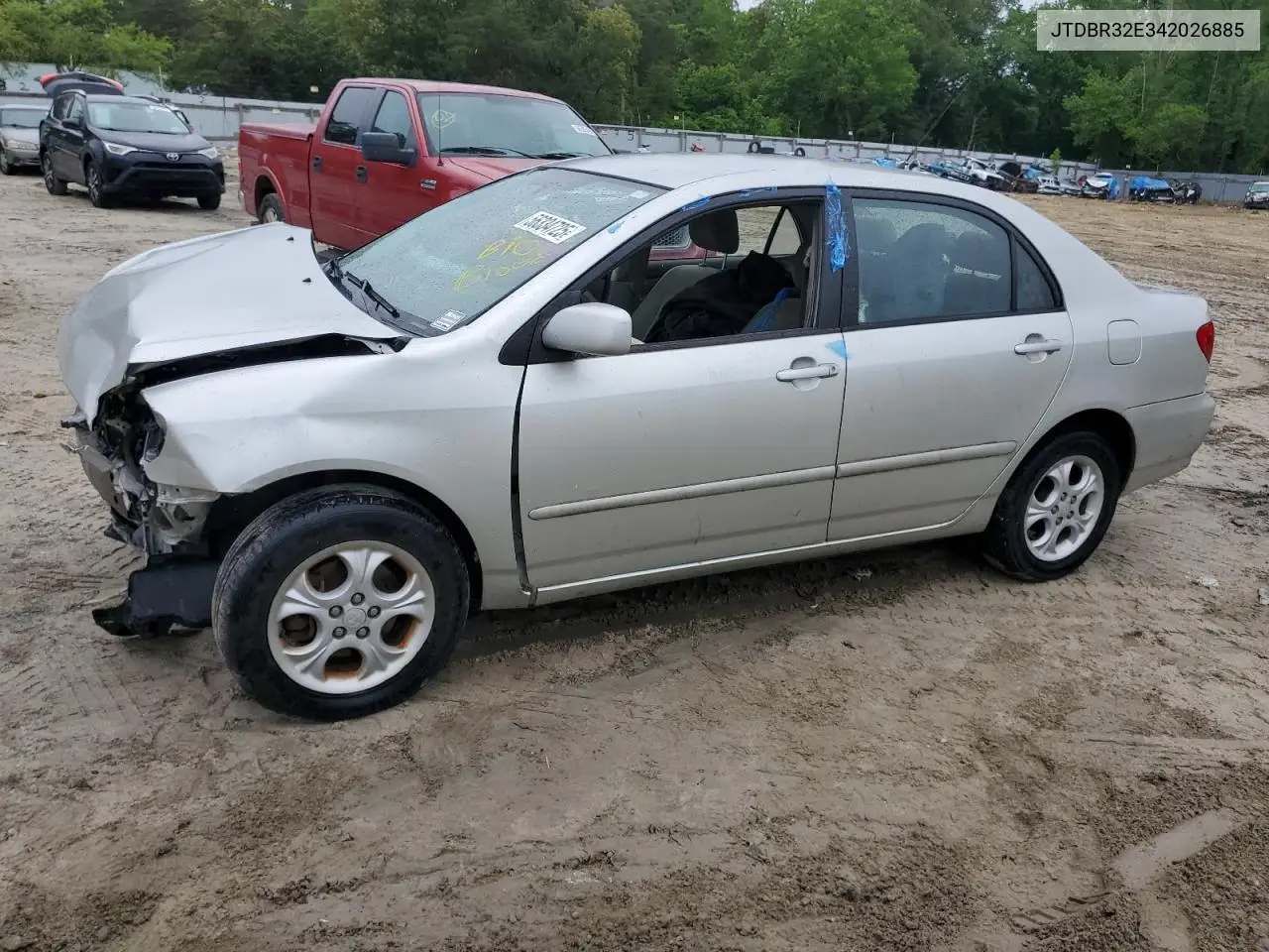 2004 Toyota Corolla Ce VIN: JTDBR32E342026885 Lot: 56334725
