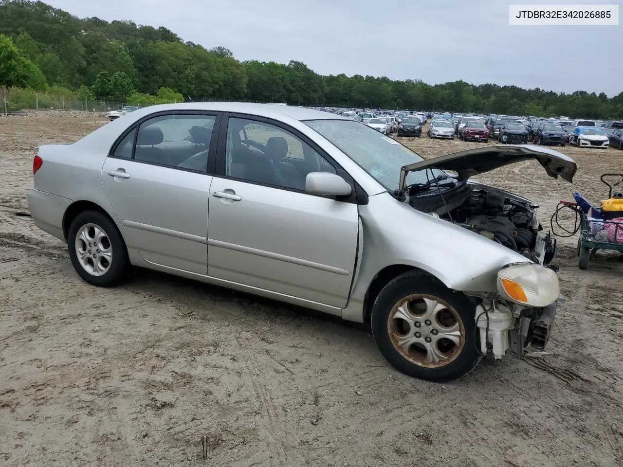 2004 Toyota Corolla Ce VIN: JTDBR32E342026885 Lot: 56334725