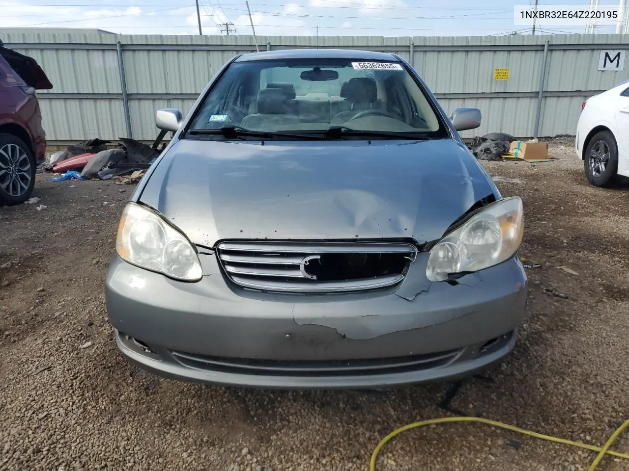 2004 Toyota Corolla Ce VIN: 1NXBR32E64Z220195 Lot: 56362655