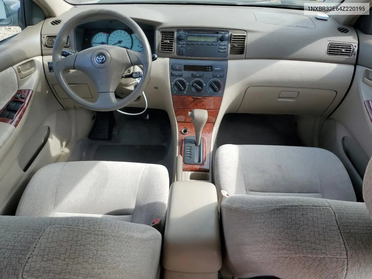 2004 Toyota Corolla Ce VIN: 1NXBR32E64Z220195 Lot: 56362655