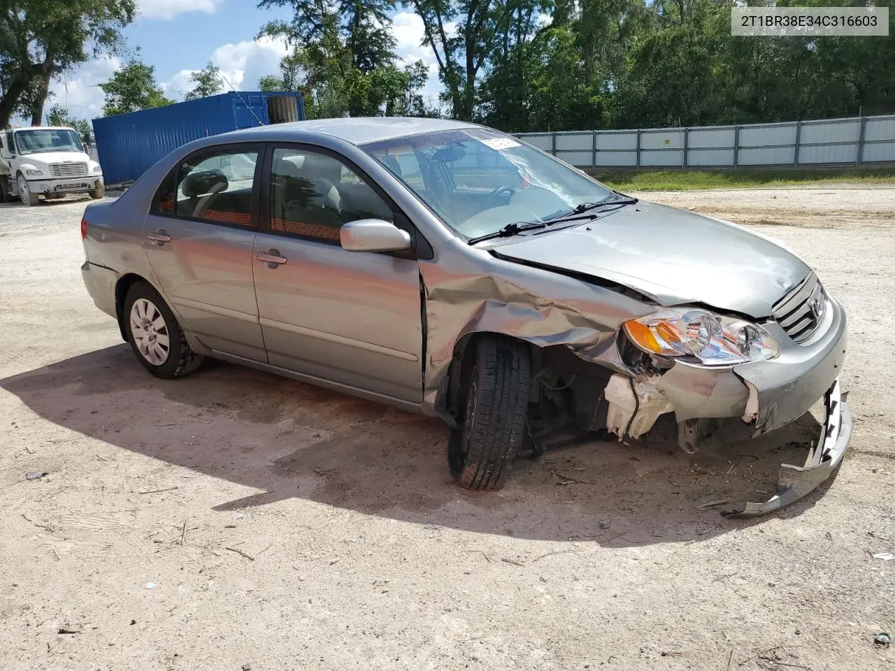 2004 Toyota Corolla Ce VIN: 2T1BR38E34C316603 Lot: 56742745