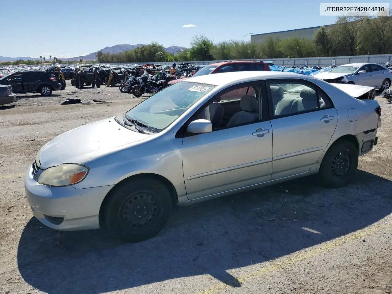 2004 Toyota Corolla Ce VIN: JTDBR32E742044810 Lot: 57113925