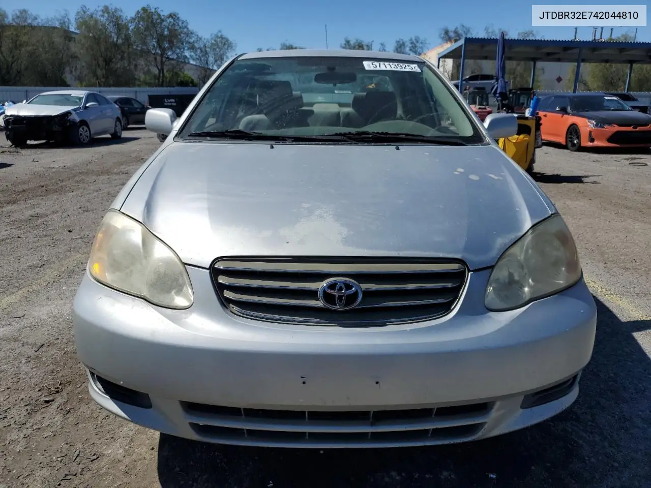 2004 Toyota Corolla Ce VIN: JTDBR32E742044810 Lot: 57113925