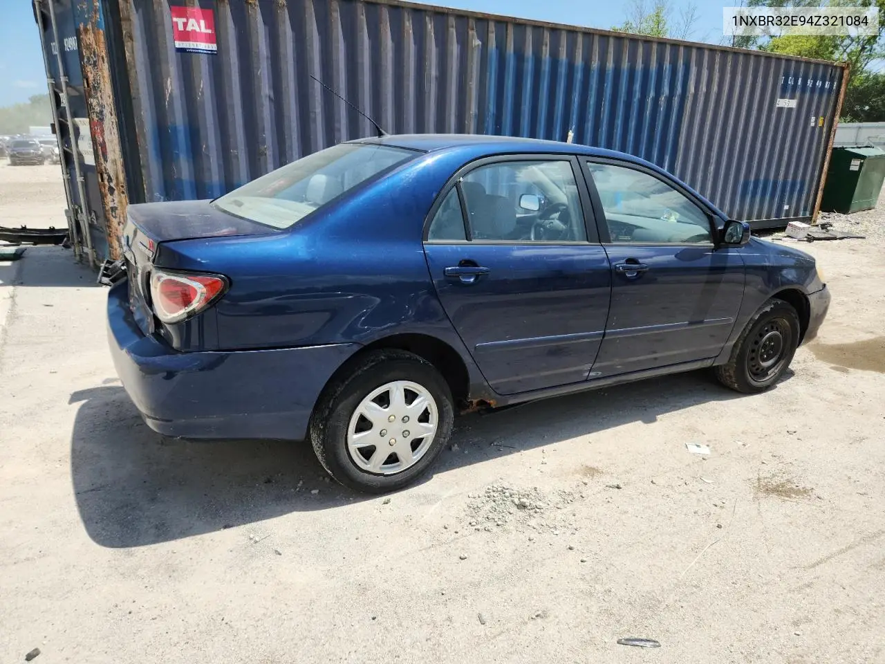2004 Toyota Corolla Ce VIN: 1NXBR32E94Z321084 Lot: 61496825