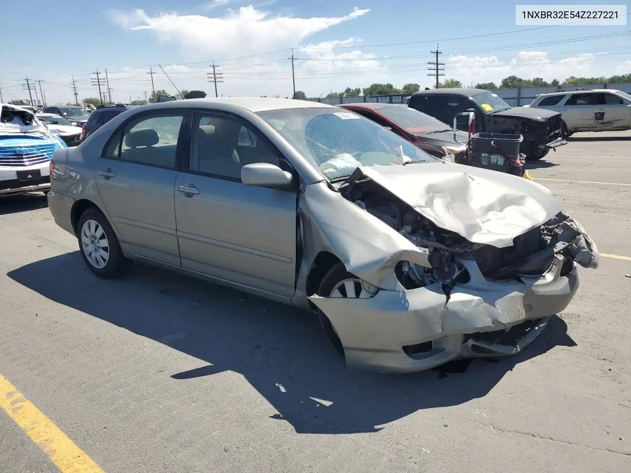 2004 Toyota Corolla Ce VIN: 1NXBR32E54Z227221 Lot: 62935975