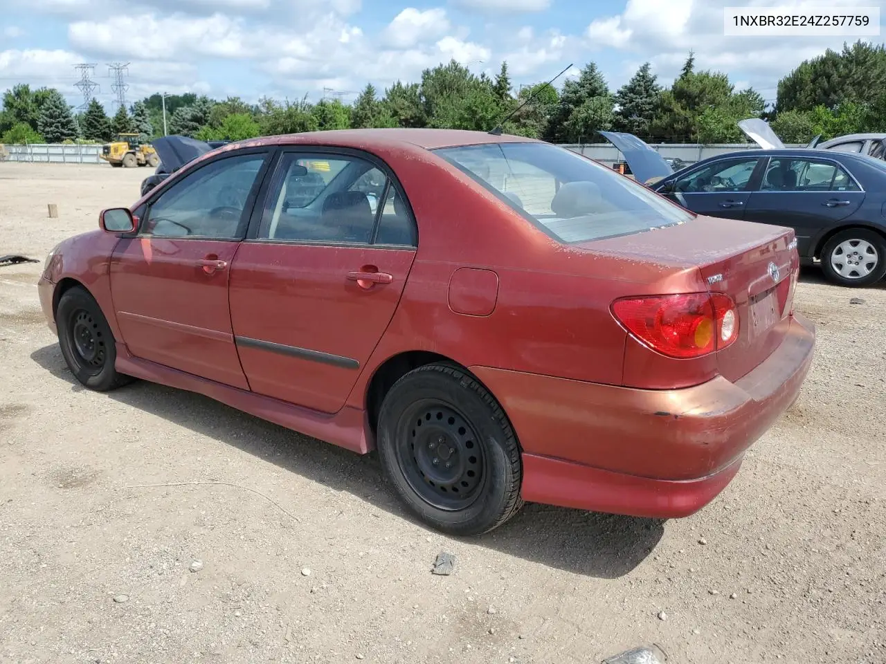 2004 Toyota Corolla Ce VIN: 1NXBR32E24Z257759 Lot: 62961115