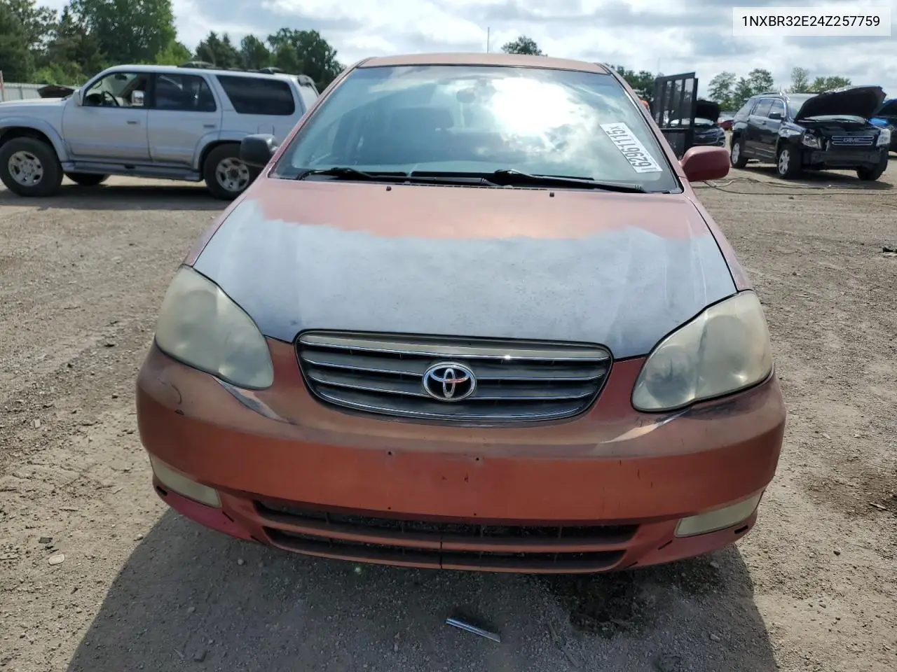2004 Toyota Corolla Ce VIN: 1NXBR32E24Z257759 Lot: 62961115