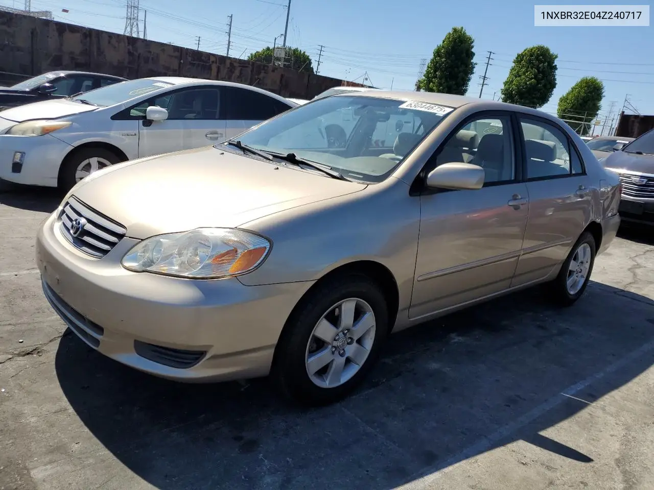 2004 Toyota Corolla Ce VIN: 1NXBR32E04Z240717 Lot: 63044675