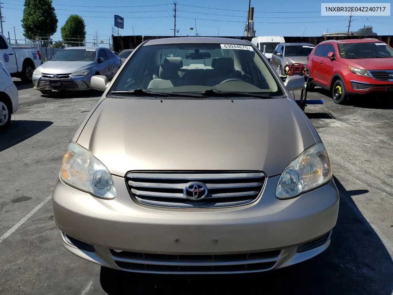 2004 Toyota Corolla Ce VIN: 1NXBR32E04Z240717 Lot: 63044675