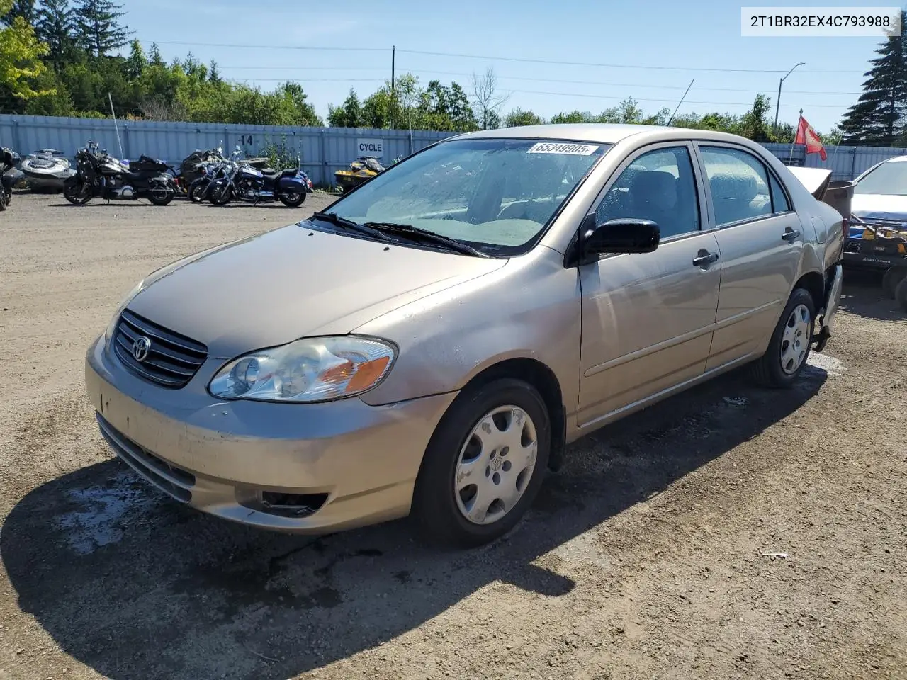 2004 Toyota Corolla Ce VIN: 2T1BR32EX4C793988 Lot: 65349905