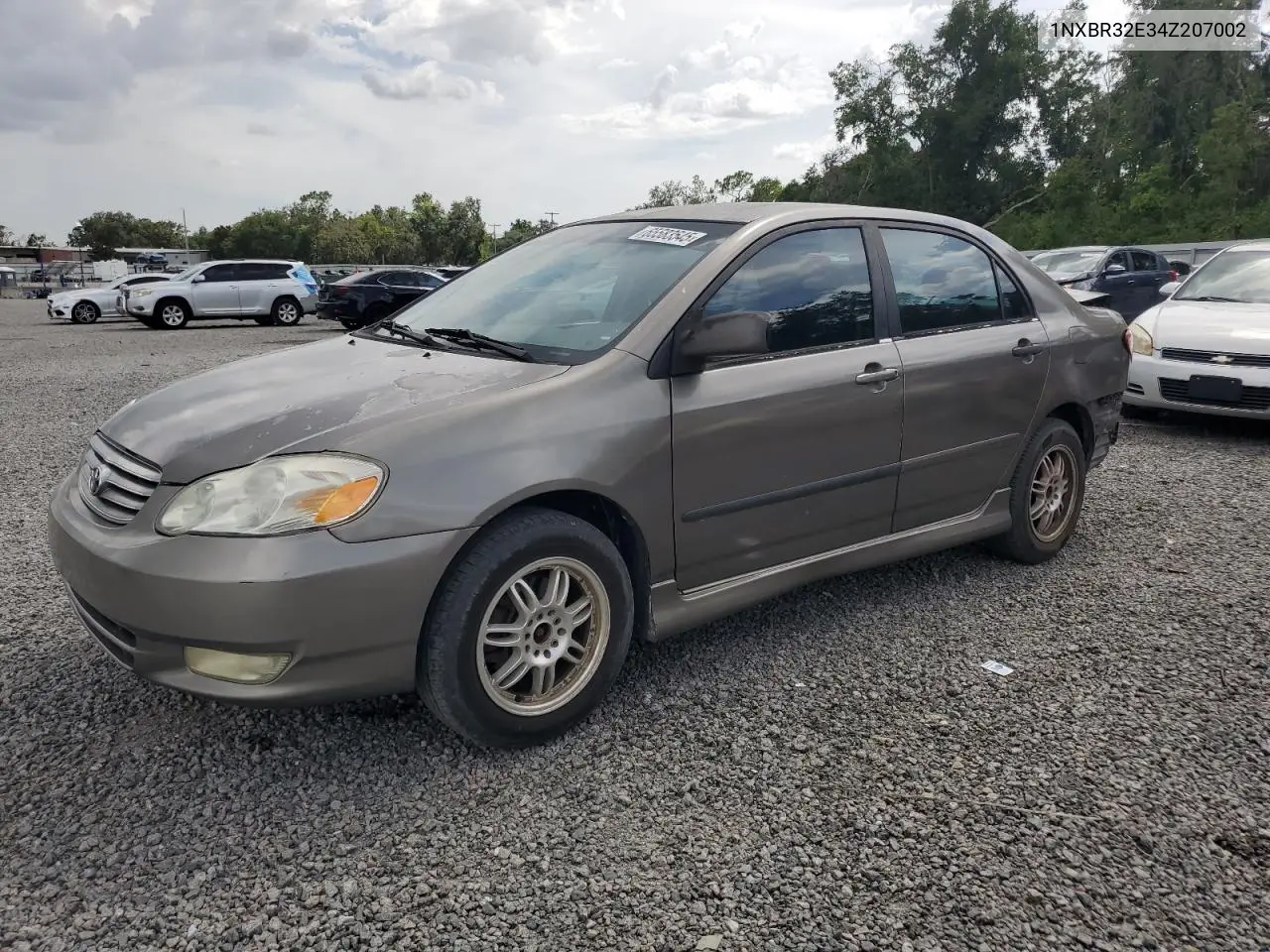 2004 Toyota Corolla Ce VIN: 1NXBR32E34Z207002 Lot: 65583545