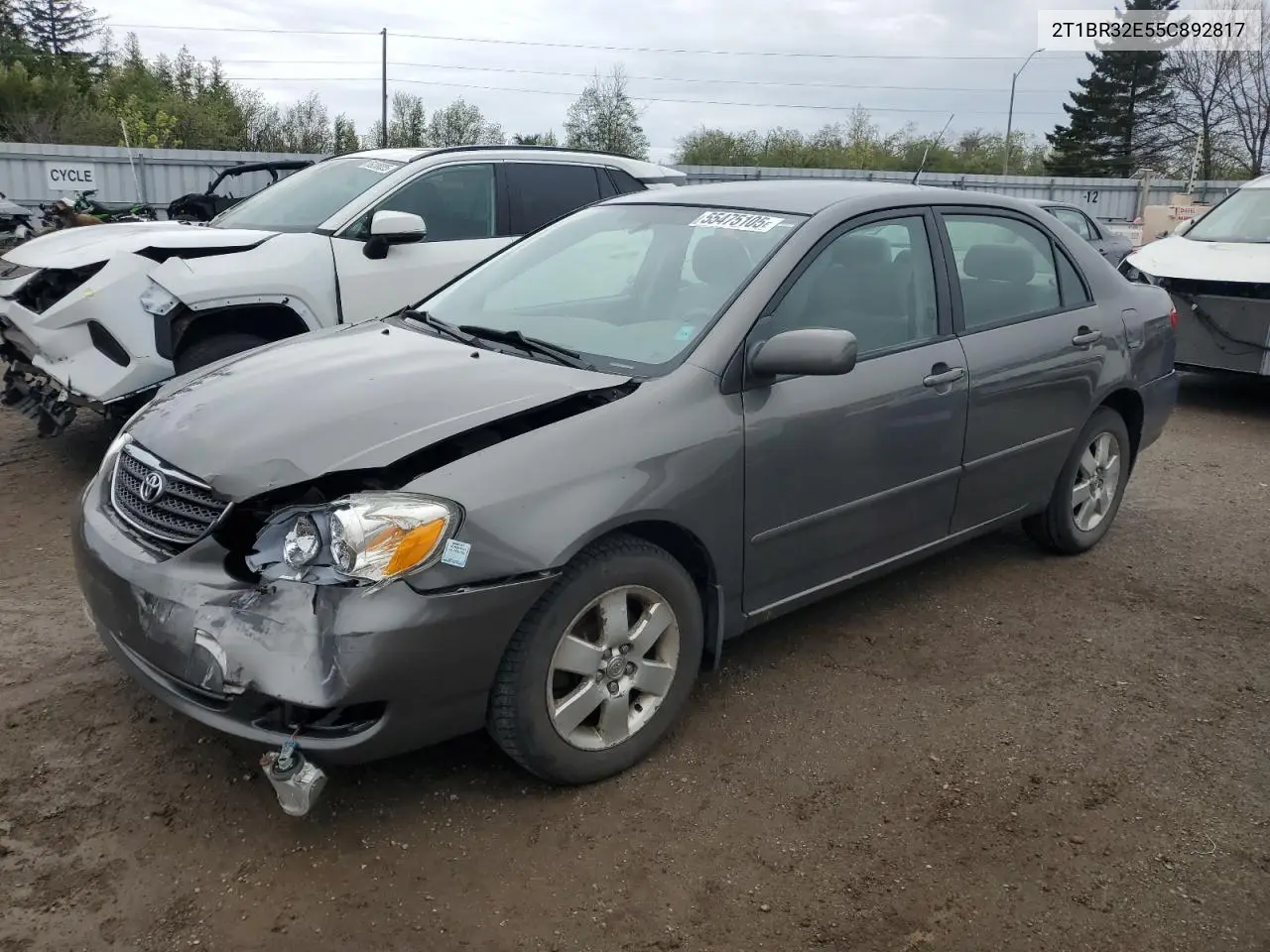 2005 Toyota Corolla Ce VIN: 2T1BR32E55C892817 Lot: 55475105