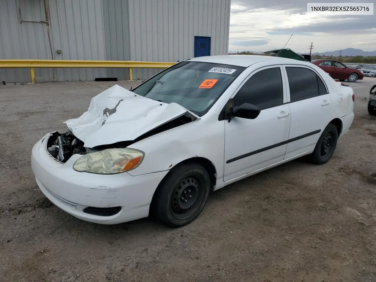 2005 Toyota Corolla Ce VIN: 1NXBR32EX5Z565716 Lot: 56152425