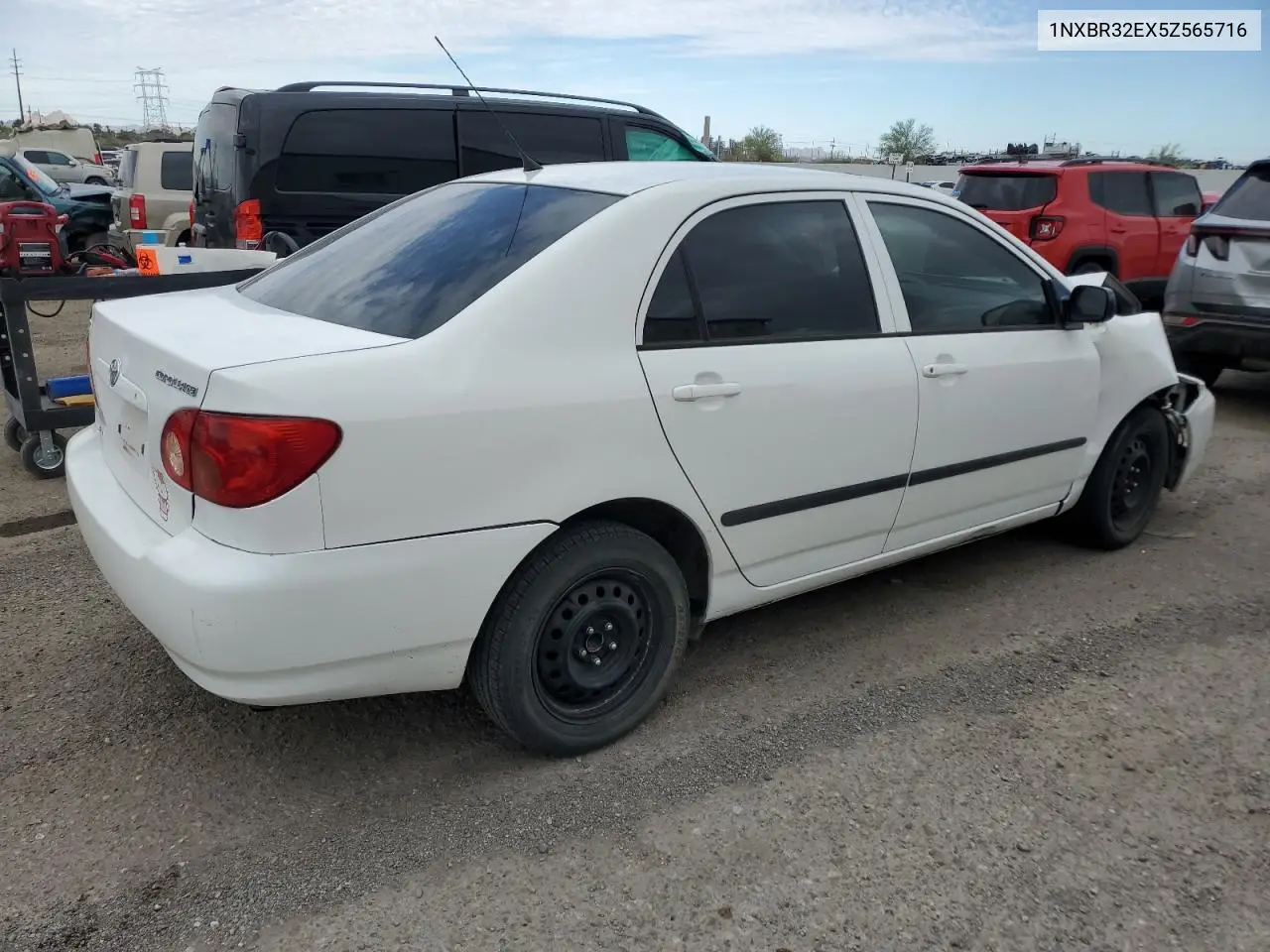 2005 Toyota Corolla Ce VIN: 1NXBR32EX5Z565716 Lot: 56152425