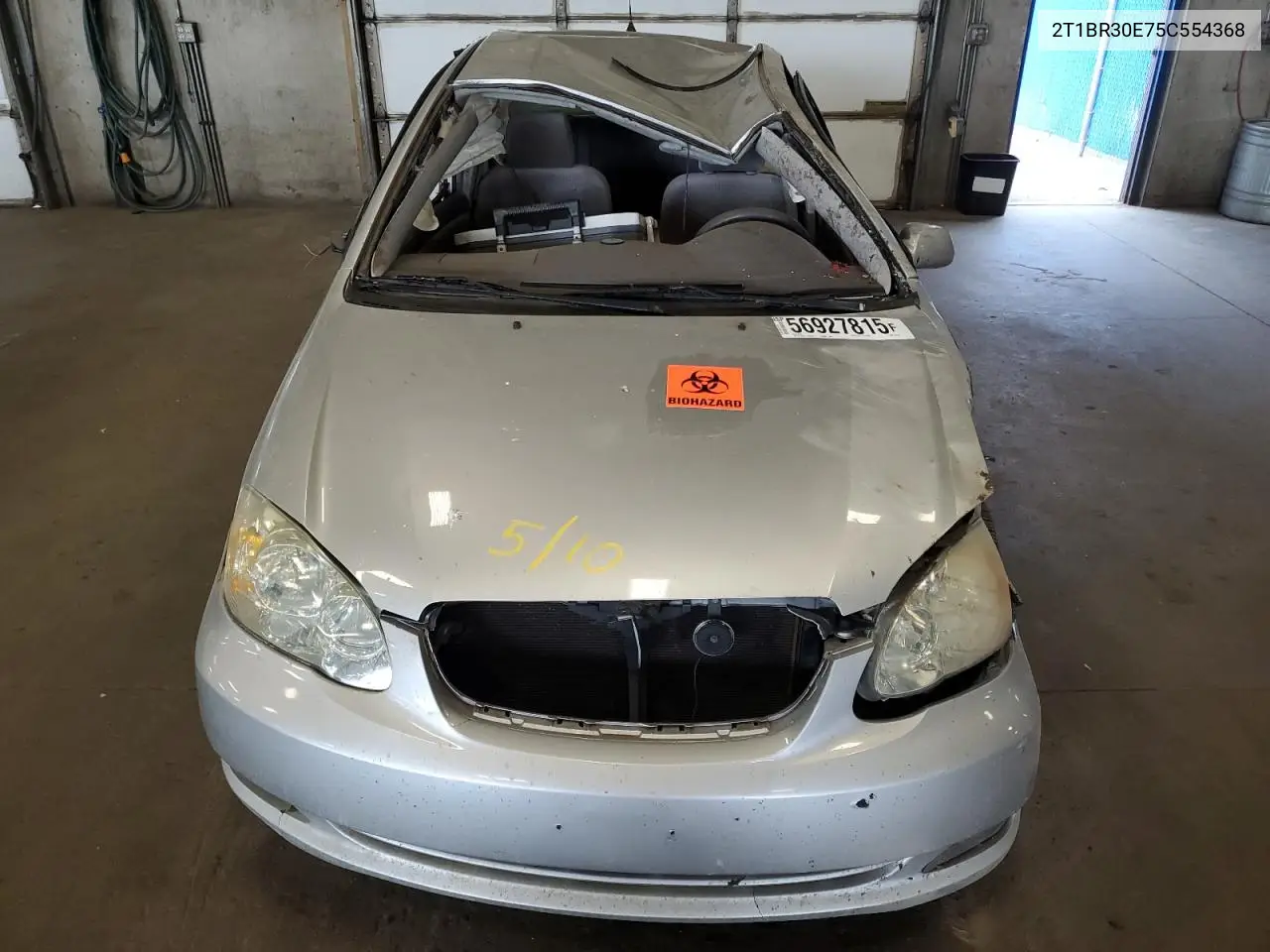 2005 Toyota Corolla Ce VIN: 2T1BR30E75C554368 Lot: 56927815