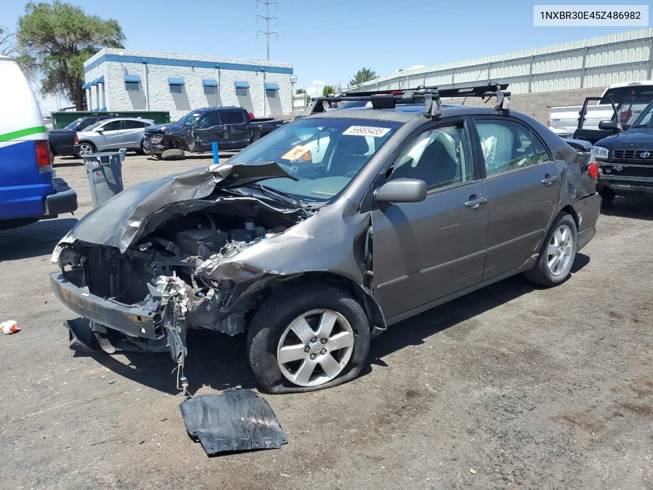 2005 Toyota Corolla Ce VIN: 1NXBR30E45Z486982 Lot: 59985485