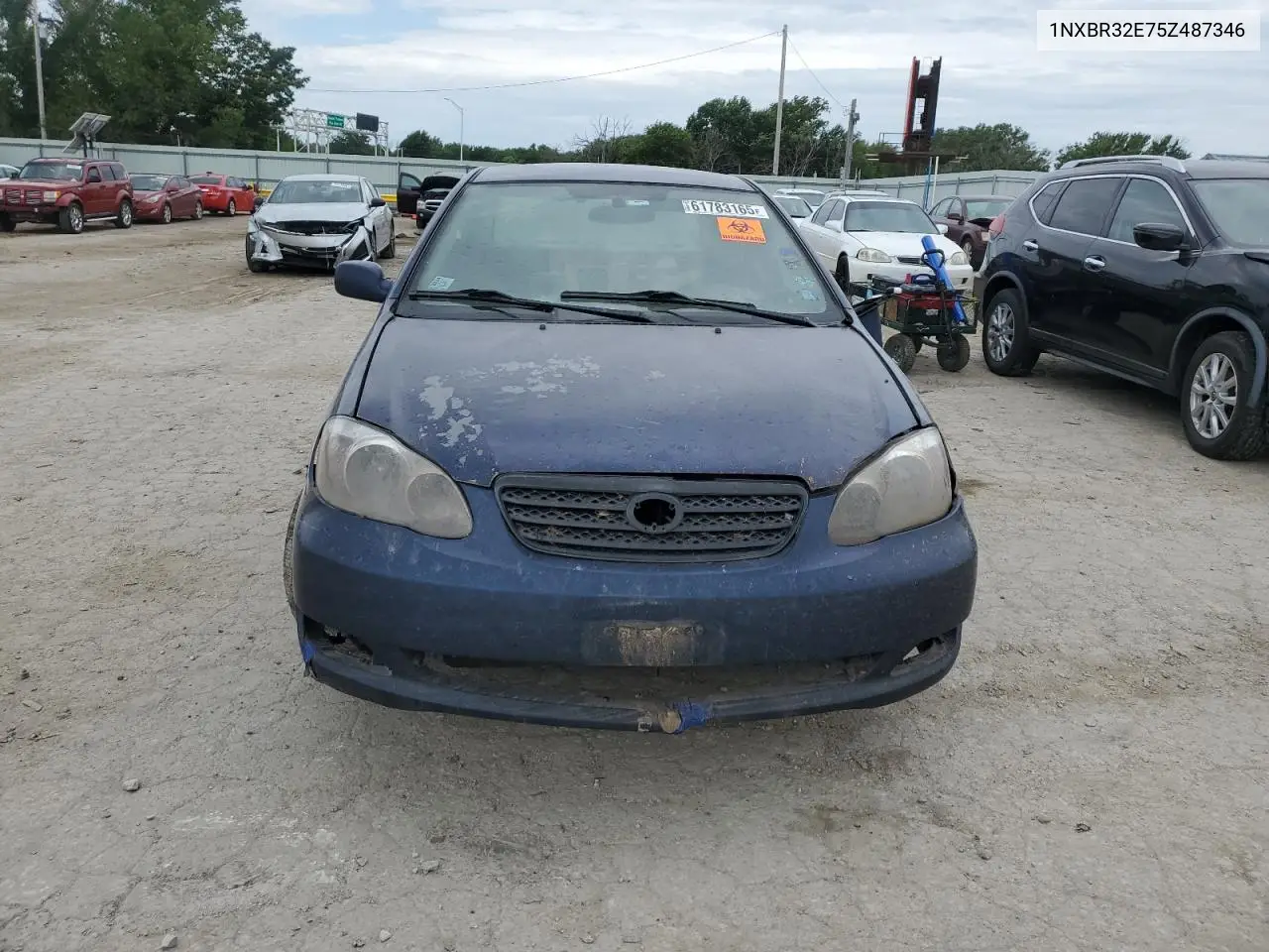 2005 Toyota Corolla Ce VIN: 1NXBR32E75Z487346 Lot: 61783165