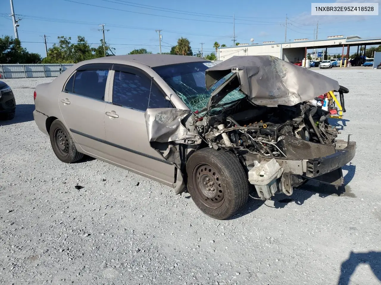 2005 Toyota Corolla Ce VIN: 1NXBR32E95Z418528 Lot: 62477405