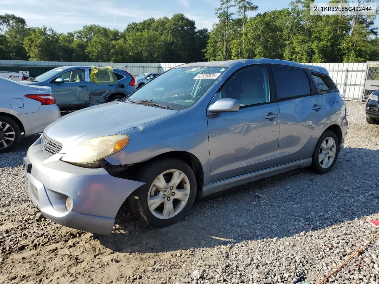 2005 Toyota Corolla Matrix Xr VIN: 2T1KR32E85C492444 Lot: 62606525