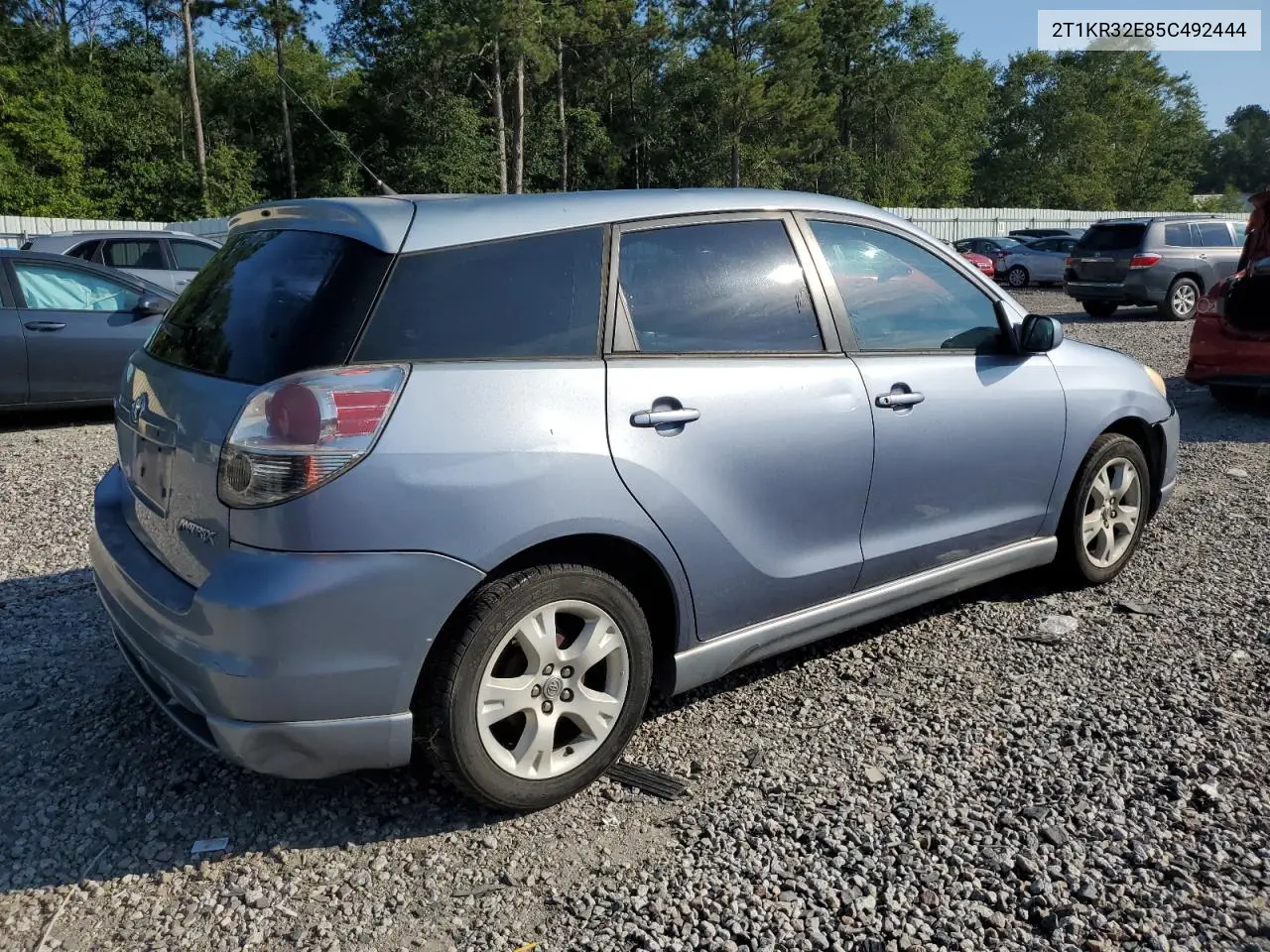 2005 Toyota Corolla Matrix Xr VIN: 2T1KR32E85C492444 Lot: 62606525