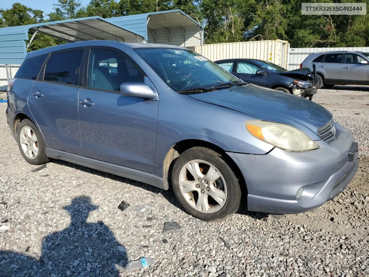 2005 Toyota Corolla Matrix Xr VIN: 2T1KR32E85C492444 Lot: 62606525