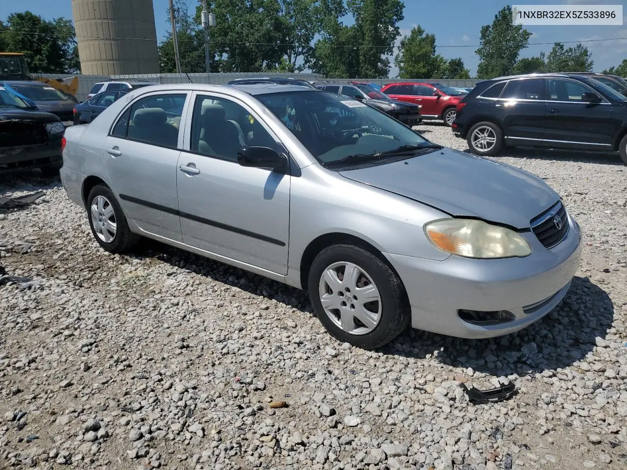 2005 Toyota Corolla Ce VIN: 1NXBR32EX5Z533896 Lot: 62635035