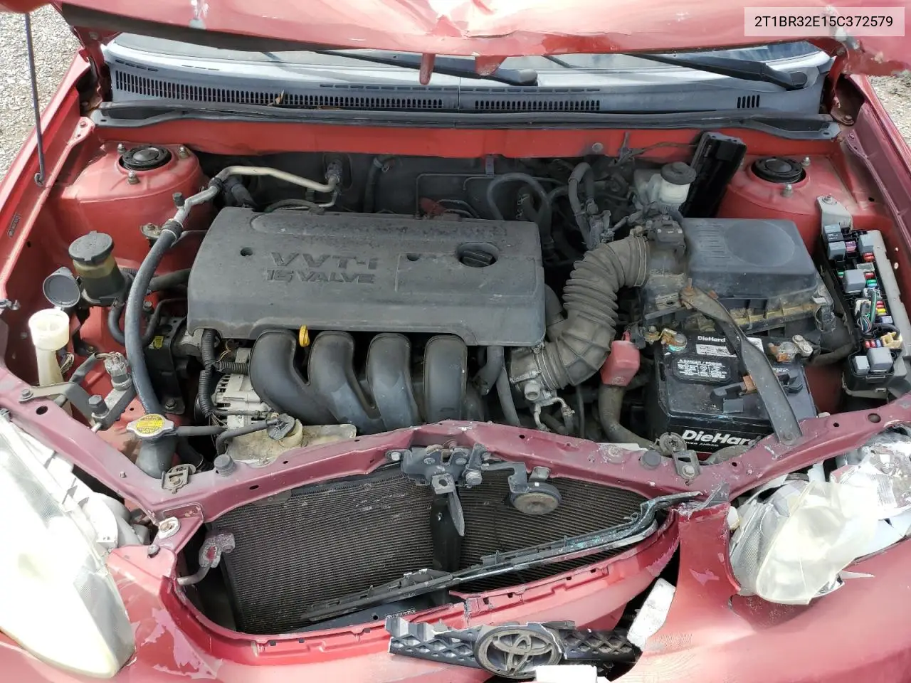 2005 Toyota Corolla Ce VIN: 2T1BR32E15C372579 Lot: 62933485