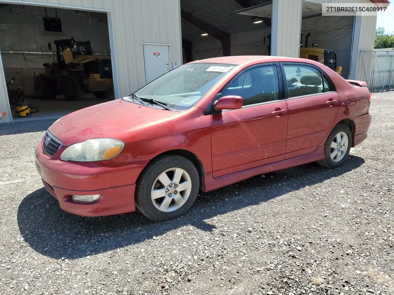 2005 Toyota Corolla Ce VIN: 2T1BR32E15C408917 Lot: 65819535