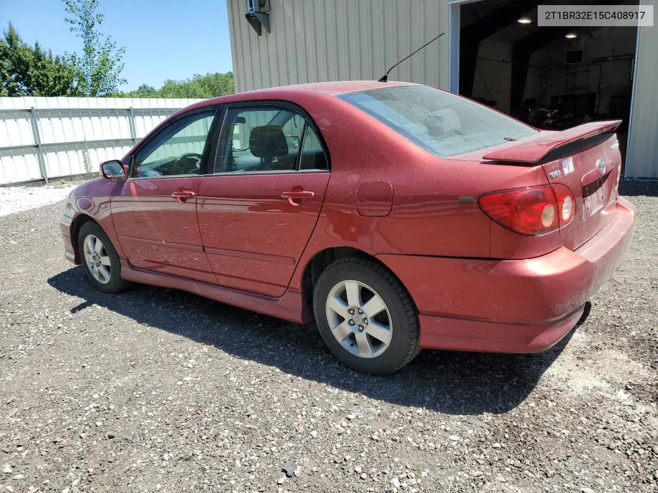 2005 Toyota Corolla Ce VIN: 2T1BR32E15C408917 Lot: 65819535