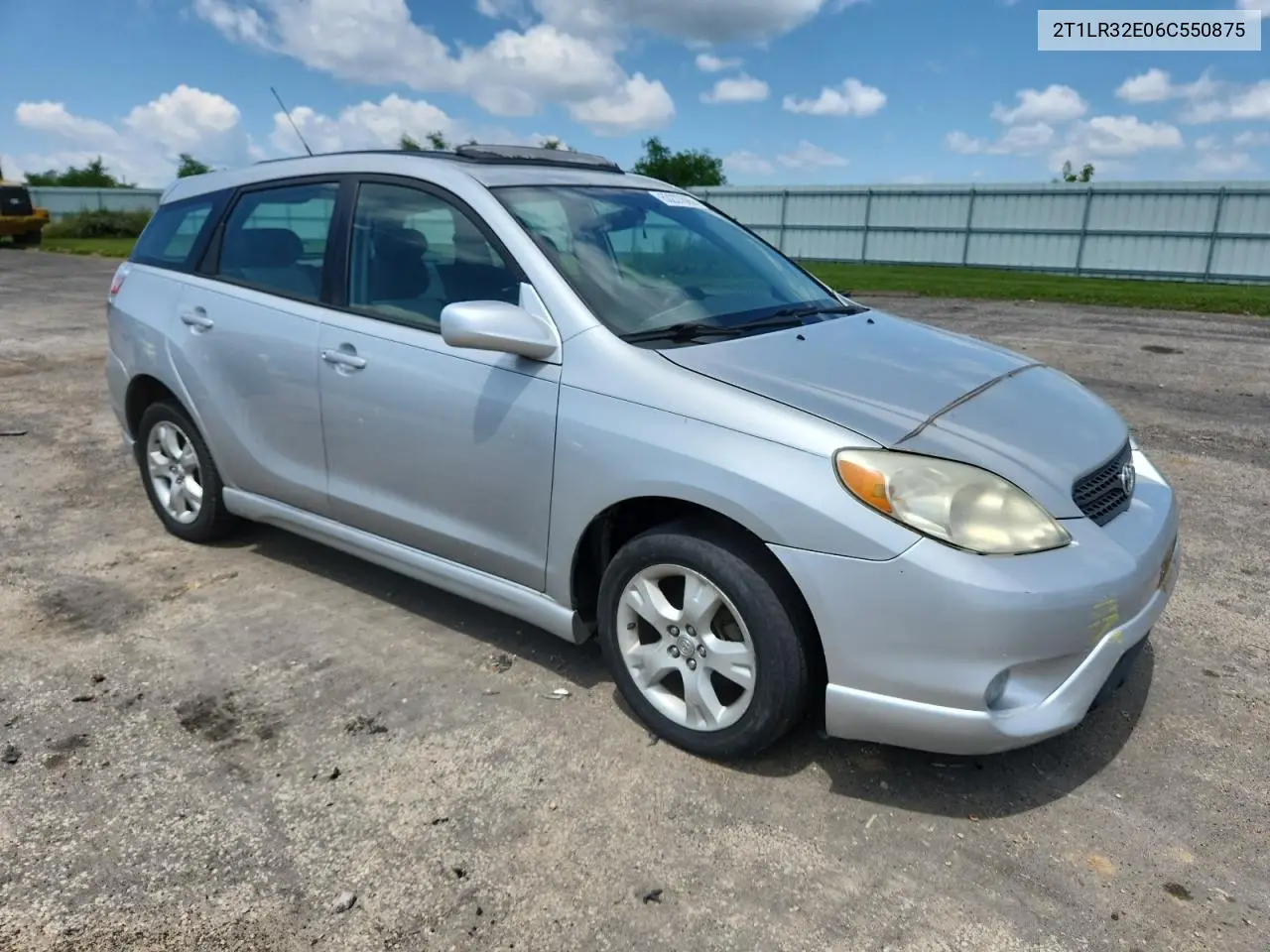 2006 Toyota Corolla Matrix Base VIN: 2T1LR32E06C550875 Lot: 63227665