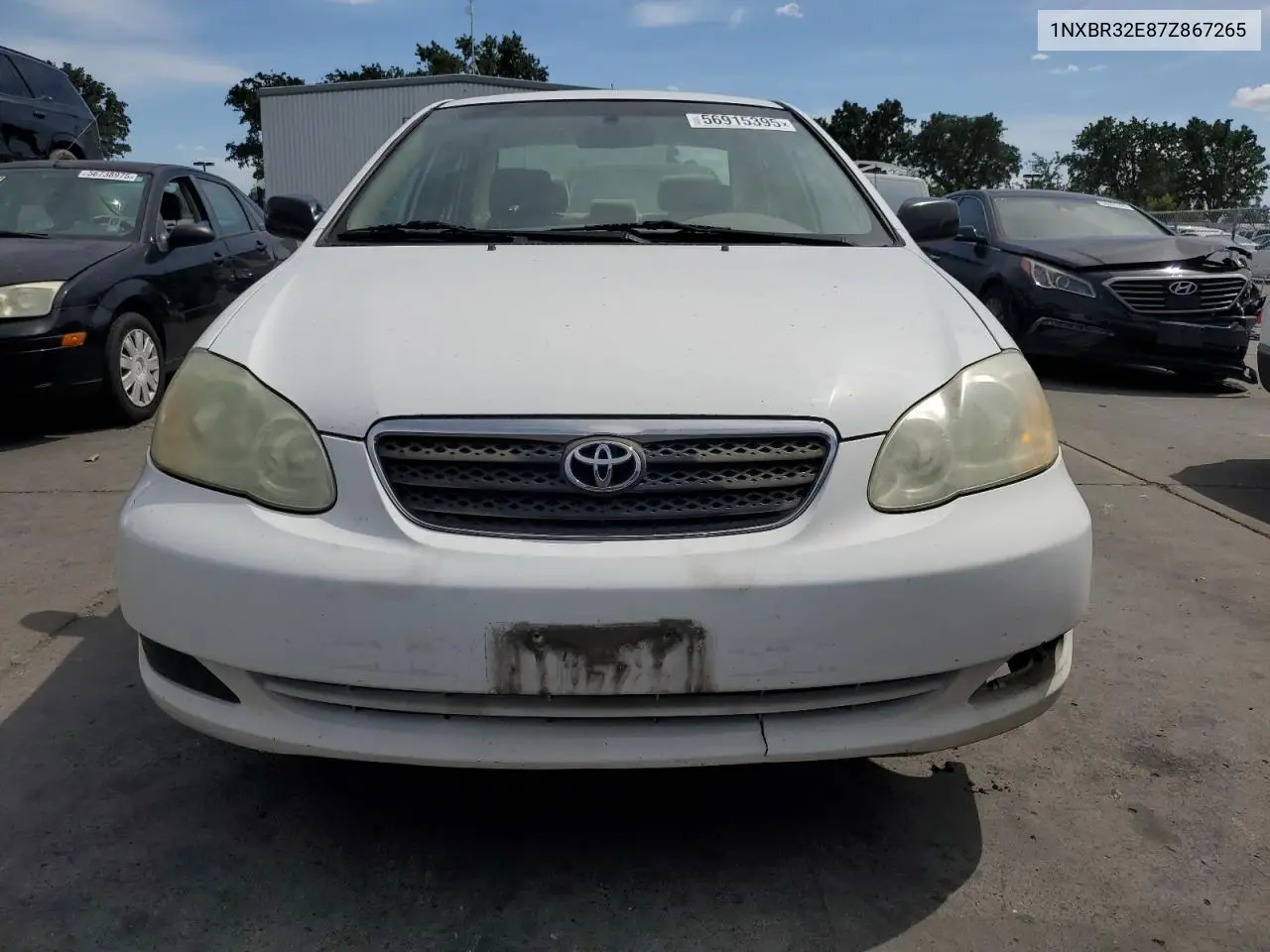 2007 Toyota Corolla Ce VIN: 1NXBR32E87Z867265 Lot: 56915395