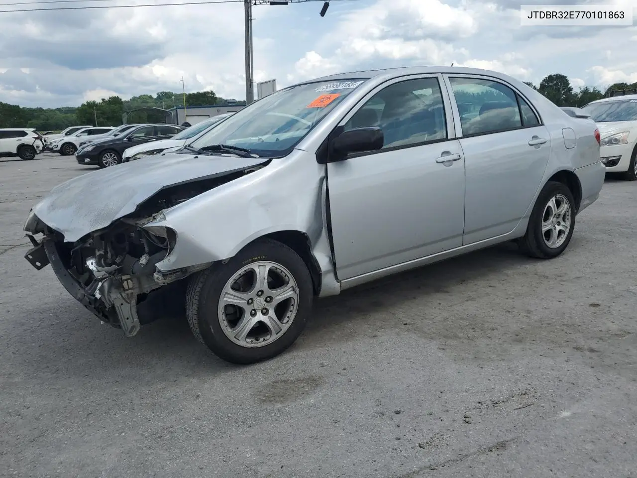 2007 Toyota Corolla Ce VIN: JTDBR32E770101863 Lot: 56990185