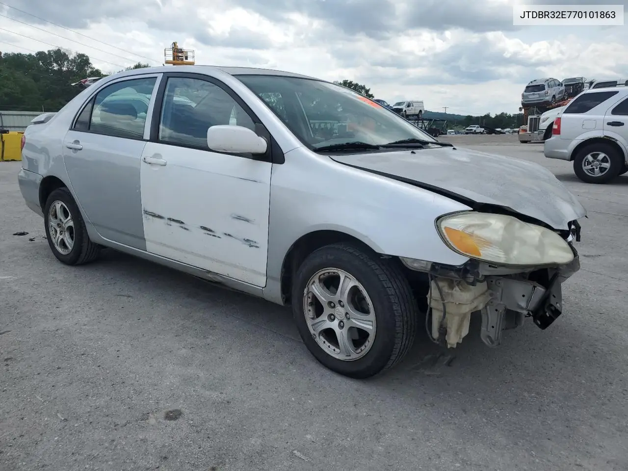 2007 Toyota Corolla Ce VIN: JTDBR32E770101863 Lot: 56990185