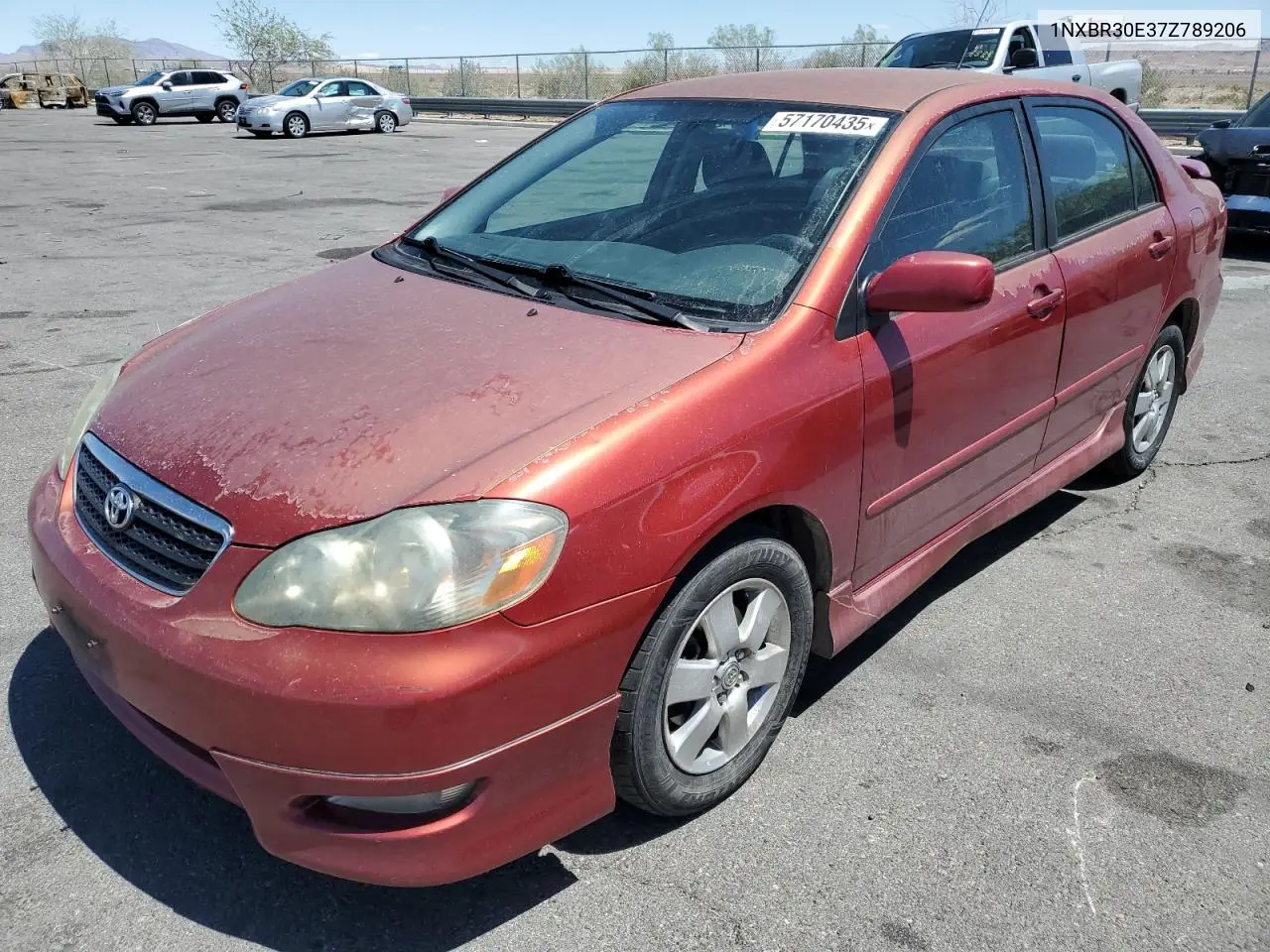 2007 Toyota Corolla Ce VIN: 1NXBR30E37Z789206 Lot: 57170435
